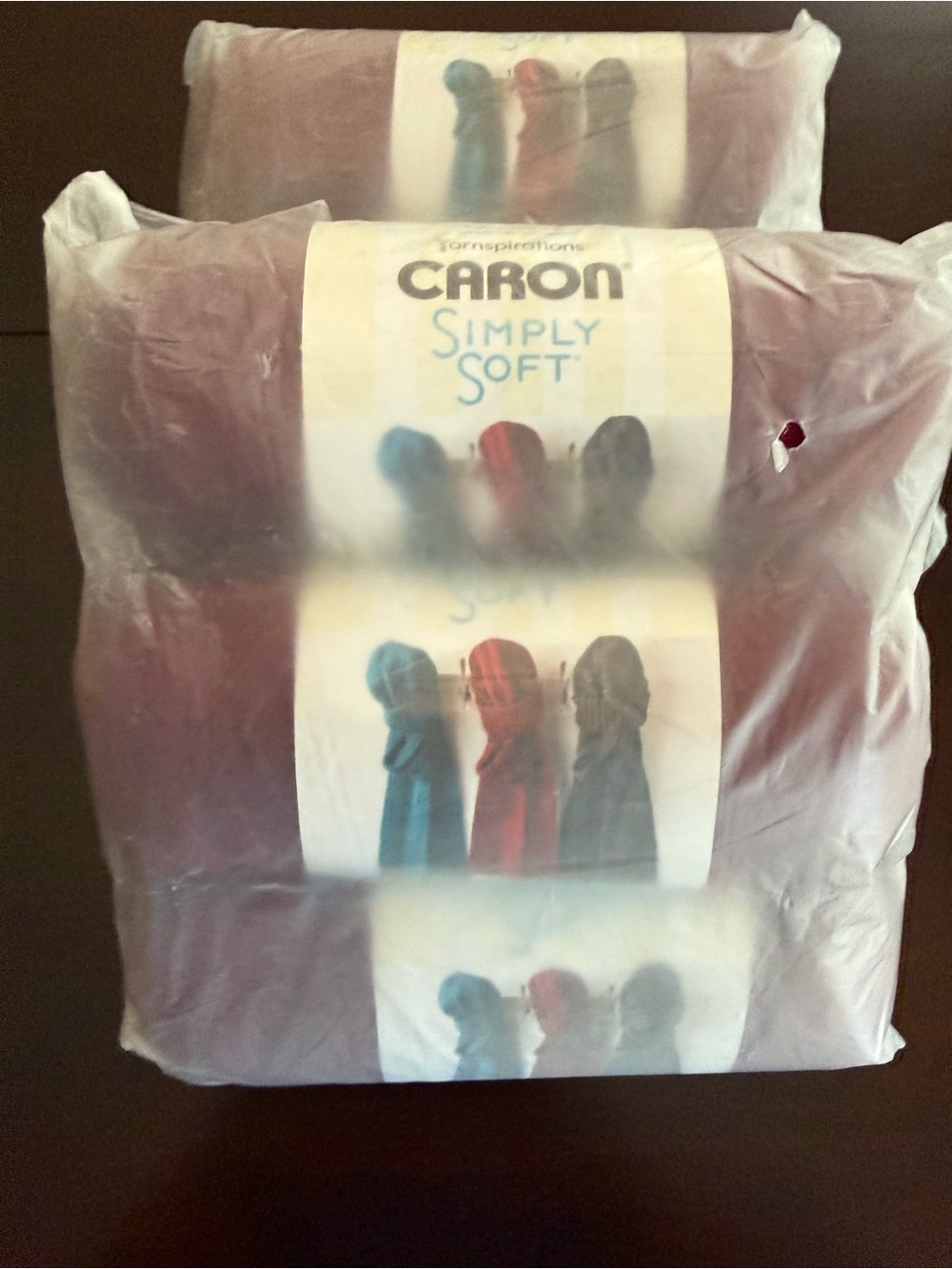 Caron Simply Soft Acrylic Yarn Bundle - Burgundy